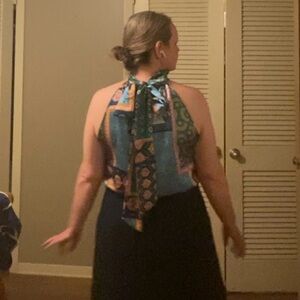 Rachel Zoe scarf halter top